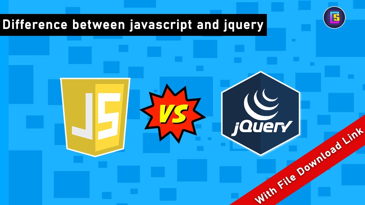 codingstudio_38's tweet card. Difference between JavaScript and jQuery || JavaScript VS jQuery ||...