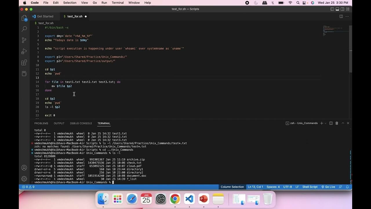 vaibhavmd's tweet card. How to make use of for loop in Shell Script? #unix #unixcommands...