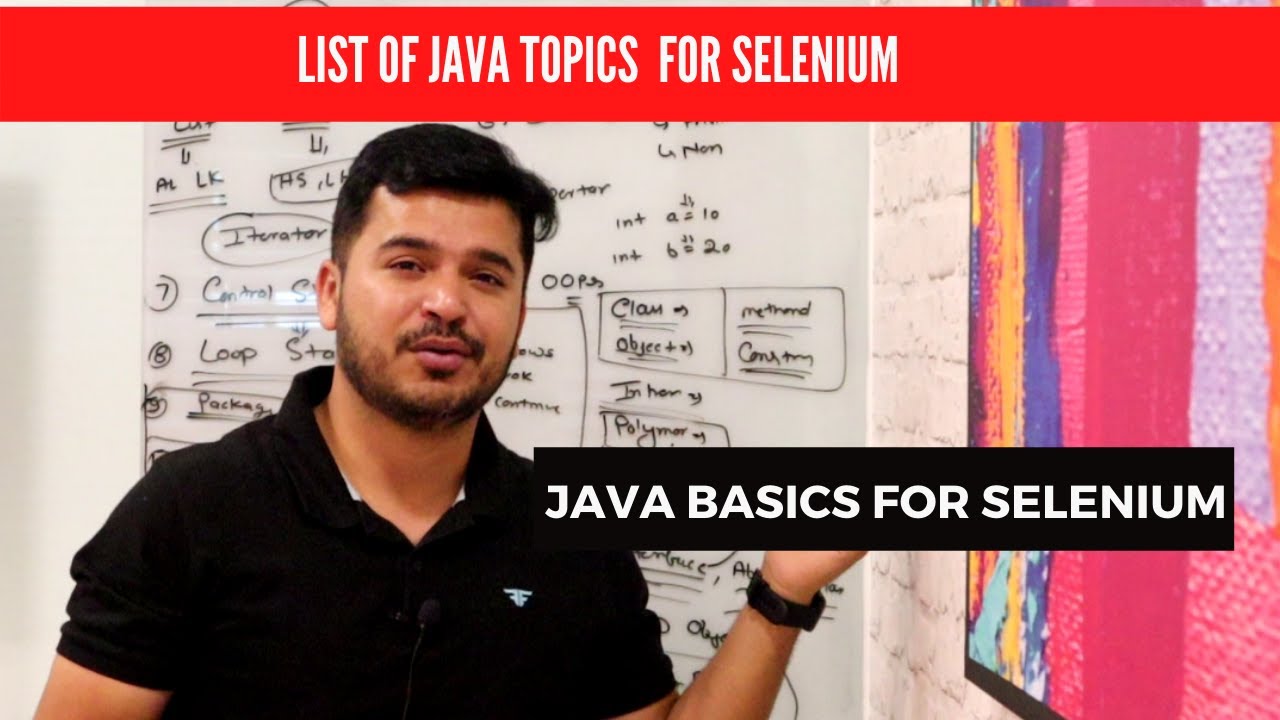 MukeshOtwani's tweet card. List Of Java Topics or Concepts For Selenium | Roadmap of Java Basics...