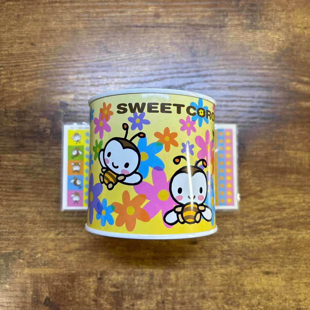 サンリオ スイートコロン 缶貯金箱 シール付き レア2001年 新品未使用 サンリオ スイートコロン 缶貯金箱 シール付き レア2001年 新品未使用