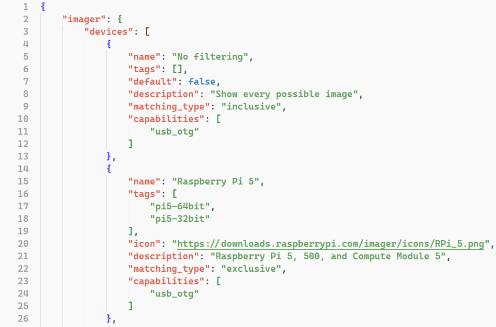 Raspberry_Pi's tweet card. In this guide, we take a look at how Raspberry Pi Imager finds and lists operating system images, including how the underlying repository JSON format works.