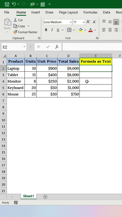JB5453's tweet card. This Hidden Excel Function Shows the Formula — Not the Result!