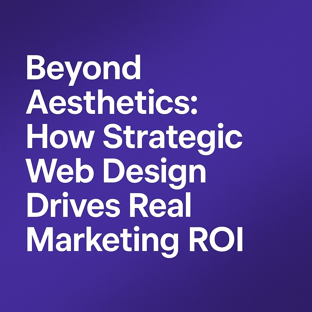 RazorSharpDigit's tweet card. Strategic web design goes beyond visuals—learn how data-driven design boosts conversions and ROI. Discover how to transform your website today.