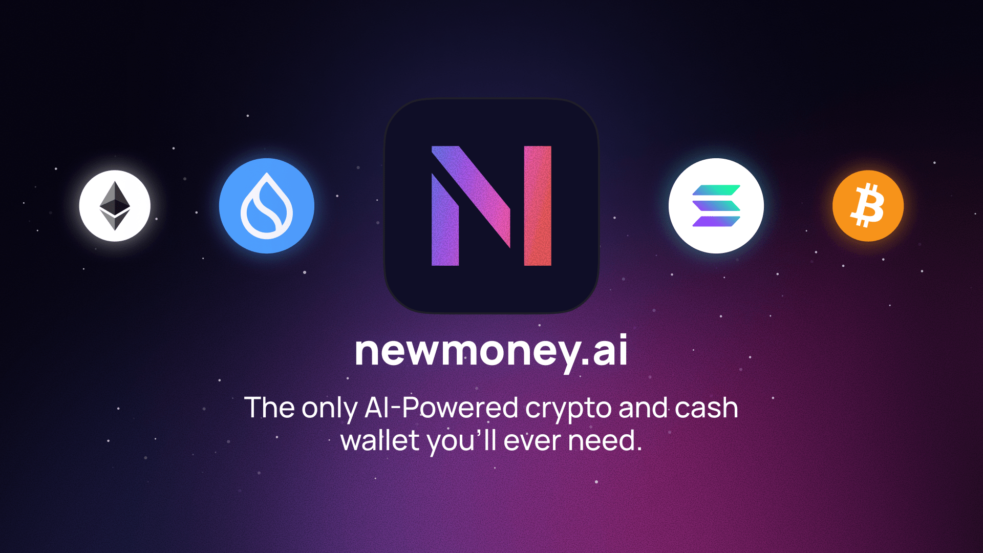 weston4657's tweet card. Newmoney.AI is an AI-powered crypto wallet to buy, trade, and bridge crypto across SUI, Solana, Ethereum, and Bitcoin. Get real-time AI insights, swap tokens, and send crypto via WhatsApp, Telegram,...