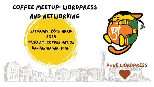 WordCampPune's tweet card. We are hosting a casual meetup of WordPress users. Everyone is welcome to join in! Network with fellow WordPress enthusiasts, share ideas, and learn more about WordPress.