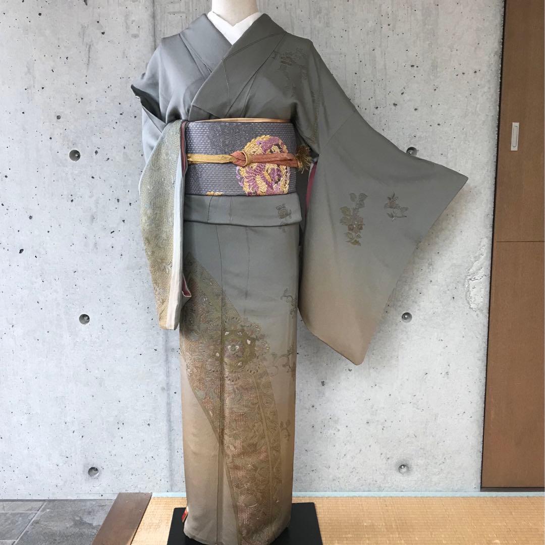 豪華蘇州刺繍】正絹 刺繍の訪問着 袷 一つ紋 や裄68.5 メルカリで詳細