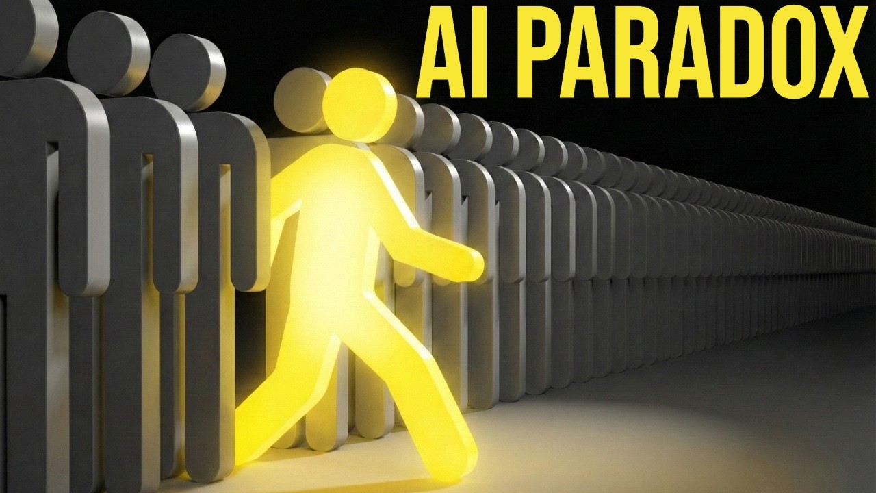 ProgrammerSmart's tweet card. The AI Paradox