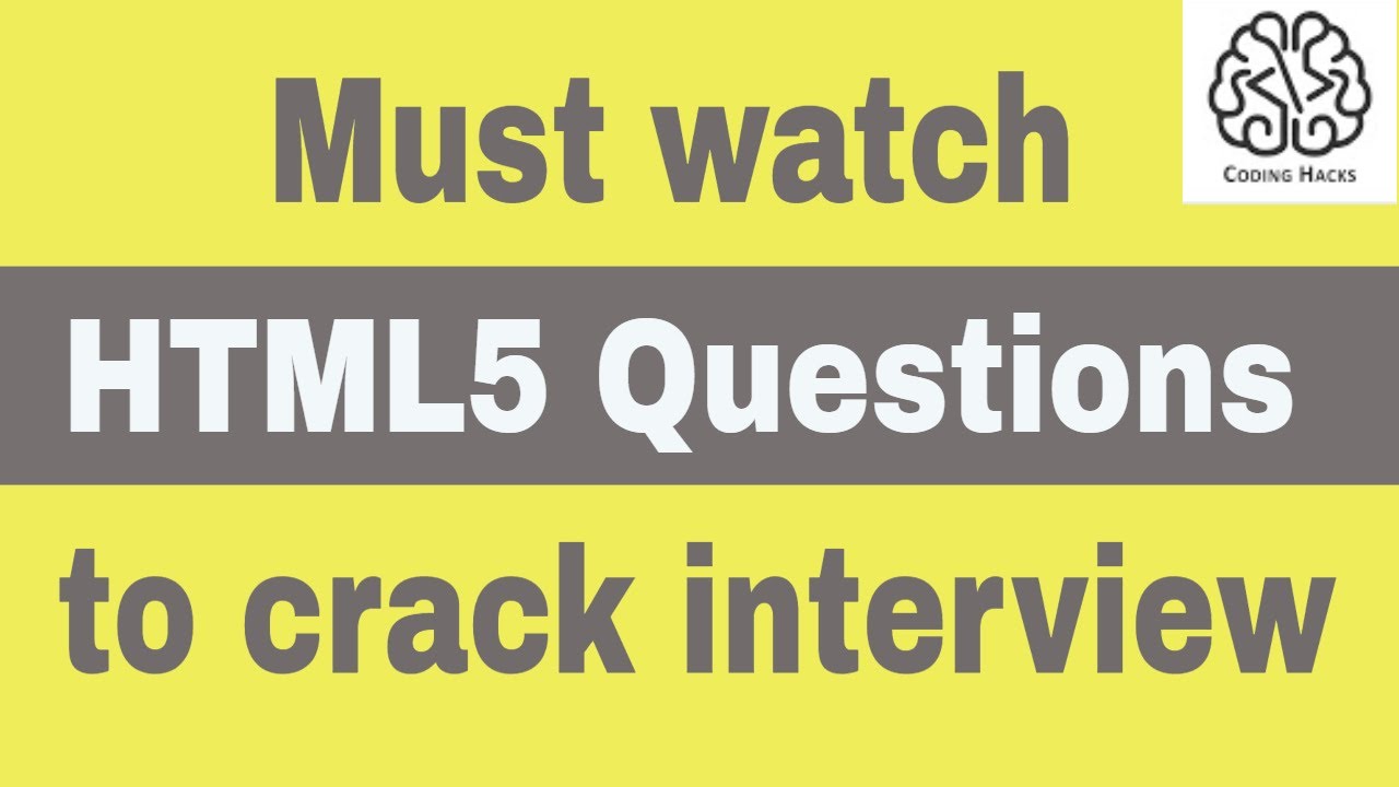 CodingHacks's tweet card. HTML Interview Questions and Answers | Top 20 HTML5 Interview...