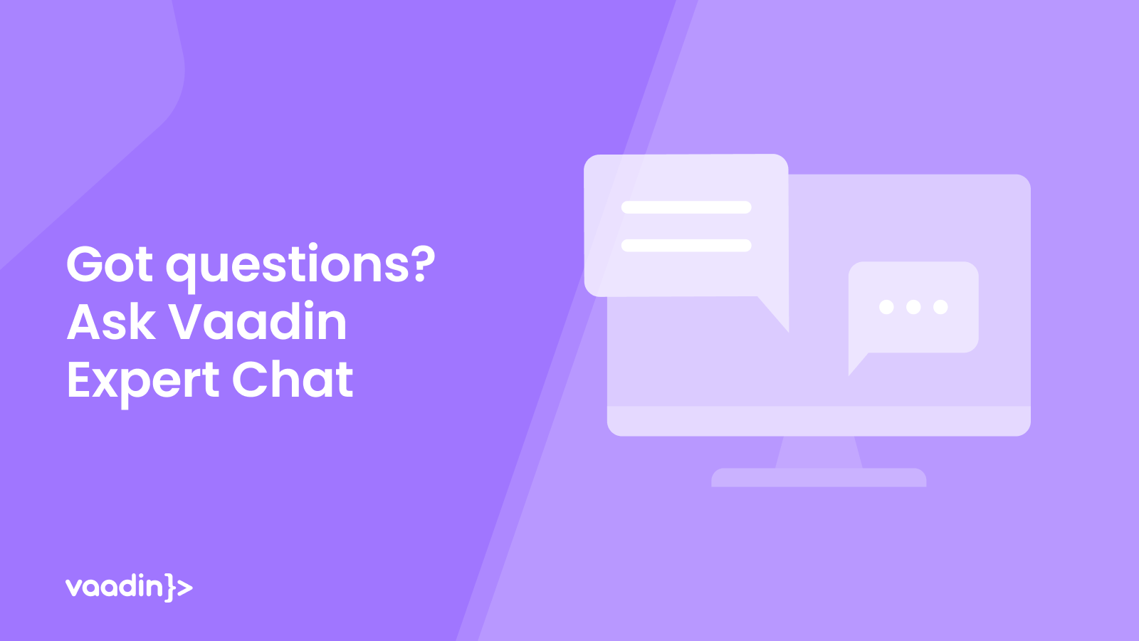 vaadin's tweet card. Get instant access to experts with Vaadin Expert Chat. Receive real-time assistance for best practices, API guidance, and more. Let us help your team!