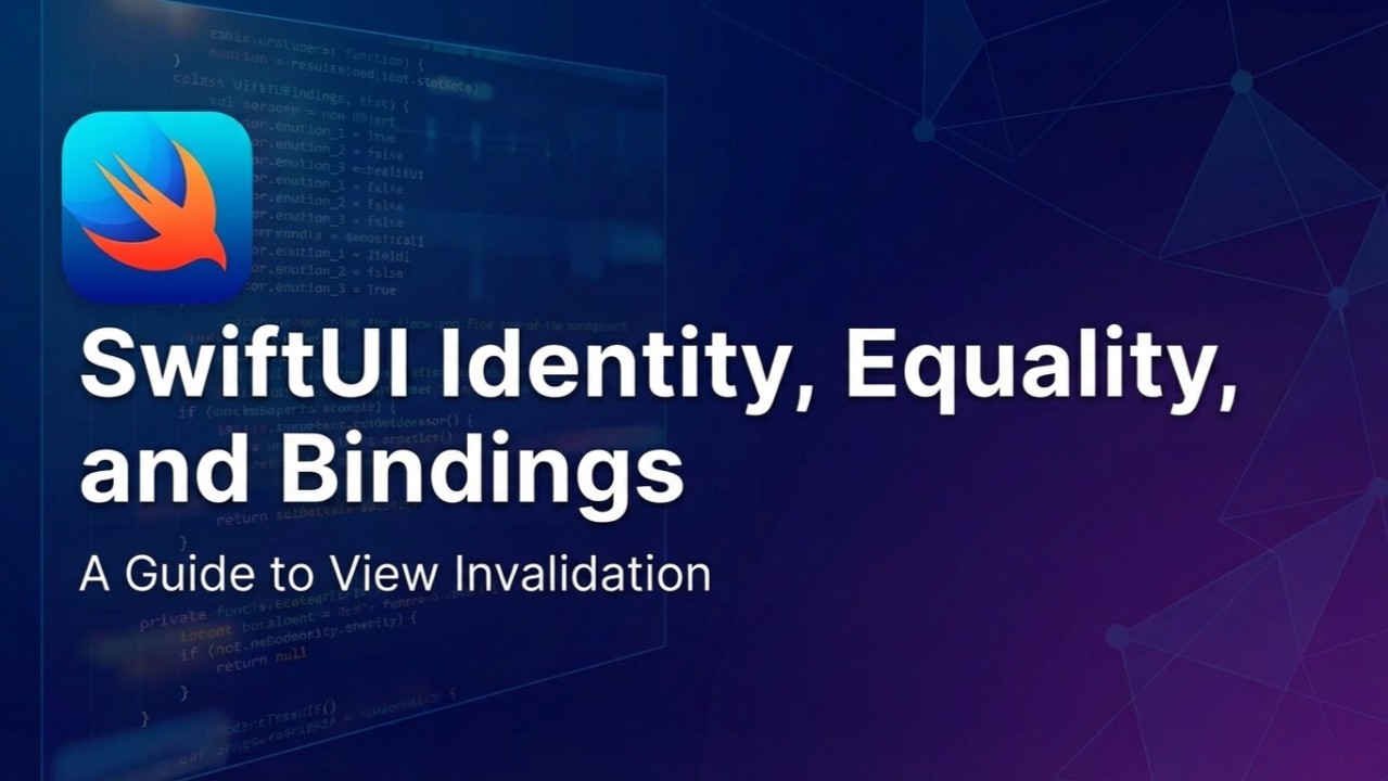 ivanopcode's tweet card. Learn how SwiftUI's identity, equality, and binding mechanisms control view invalidation. Avoid Binding(get:set:) pitfalls and optimize performance with key pat