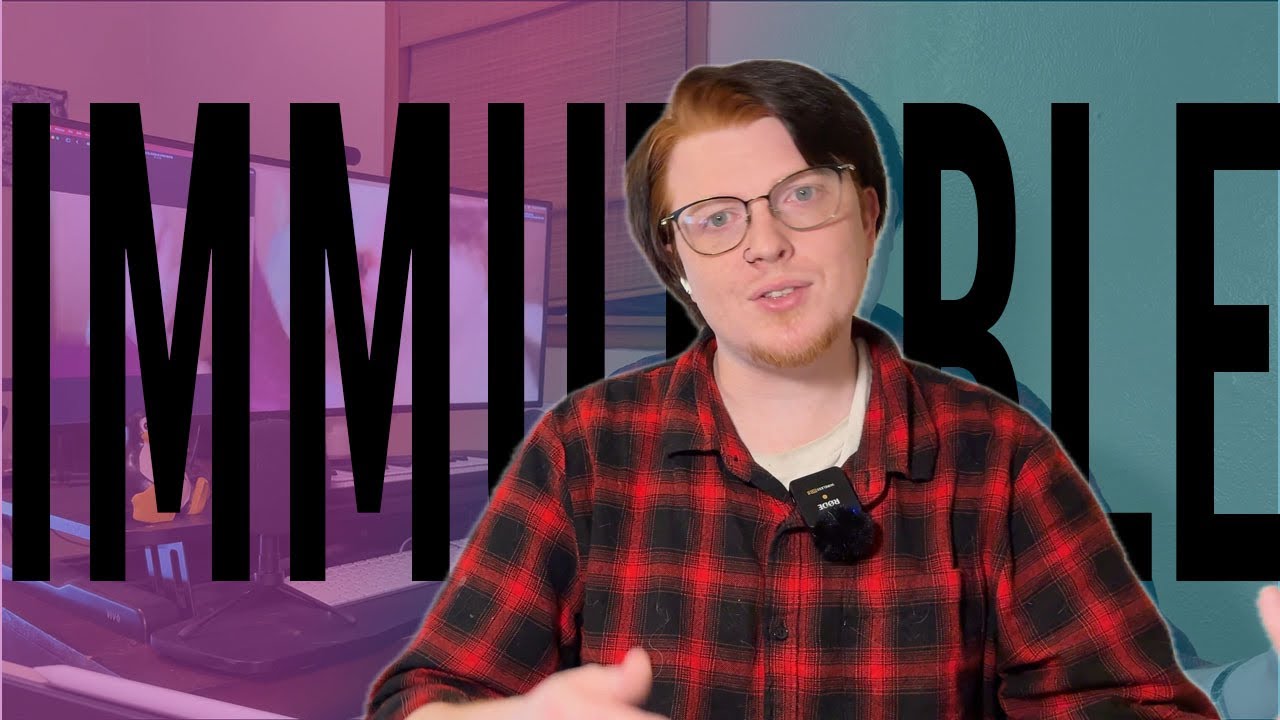 coder_tim's tweet card. Immutable Linux: Pros and Cons