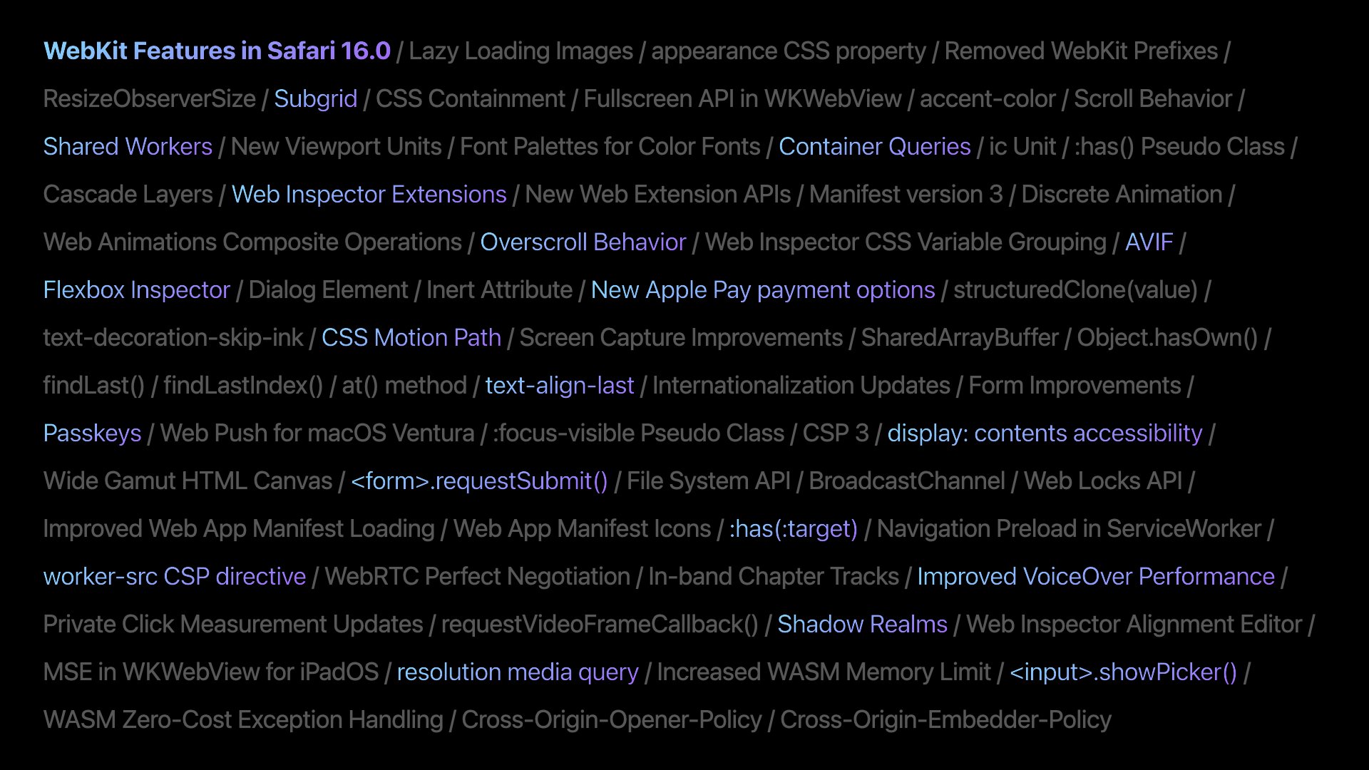 MultithreadedJS's tweet card. Today, we are excited to announce the release of Safari 16.0 for iOS 16, macOS Monterey and macOS Big Sur.