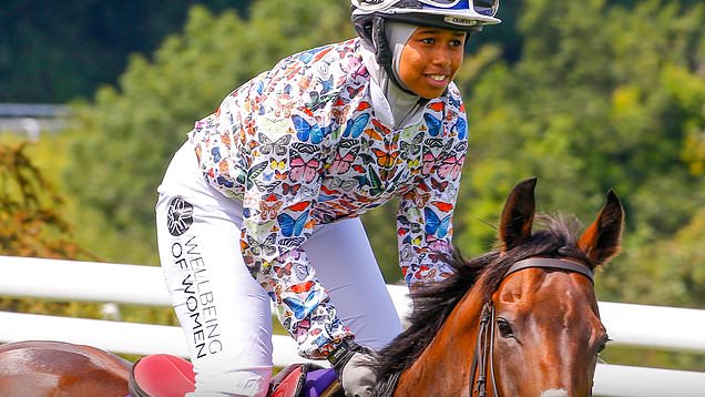 EbonyHorseClub's tweet card. 18-year-old becomes first female Muslim jockey to win major race: 'I love proving people wrong'