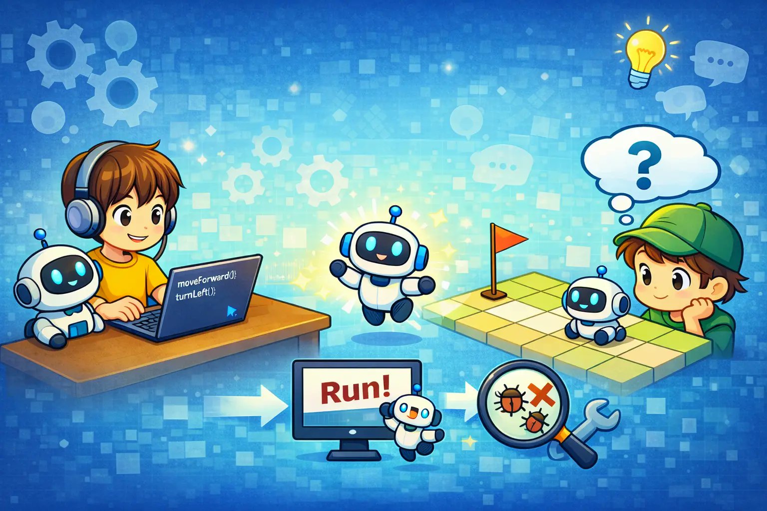 trust1028's tweet card. TrustWrites 小遊戲系列入口頁：以互動操作練習程式思維與除錯能力，透過「下指令→看結果→回來修正」把想法拆成可驗證的步驟。