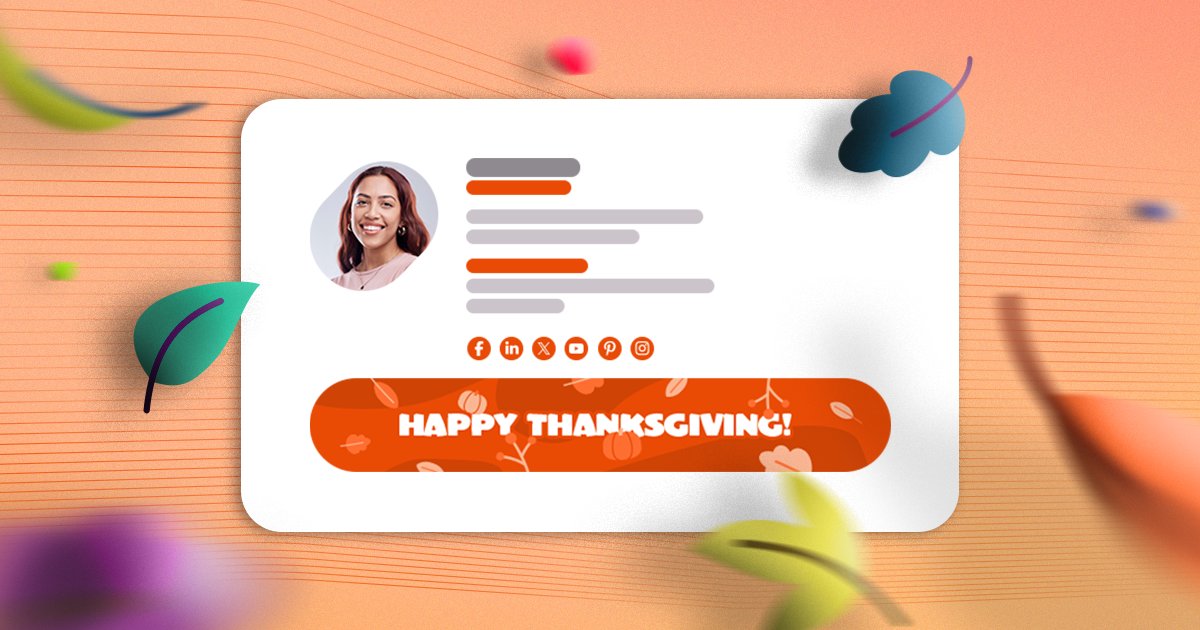 CodeTwoSoftware's tweet card. Thanksgiving email signatures are a cool idea. Refresh your emails and wish happy Thanksgiving (or promote your November offers)