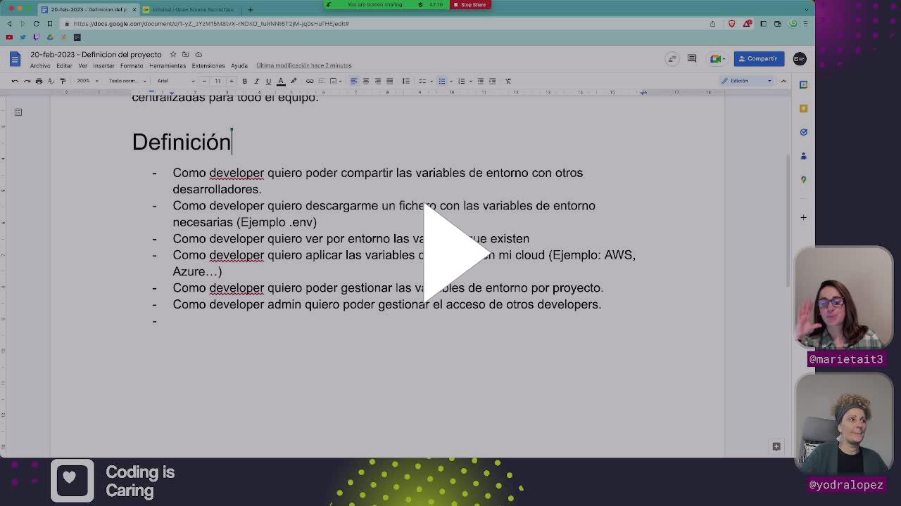 codingiscaring's tweet card. CodingIsCaring - Proyecto millonario