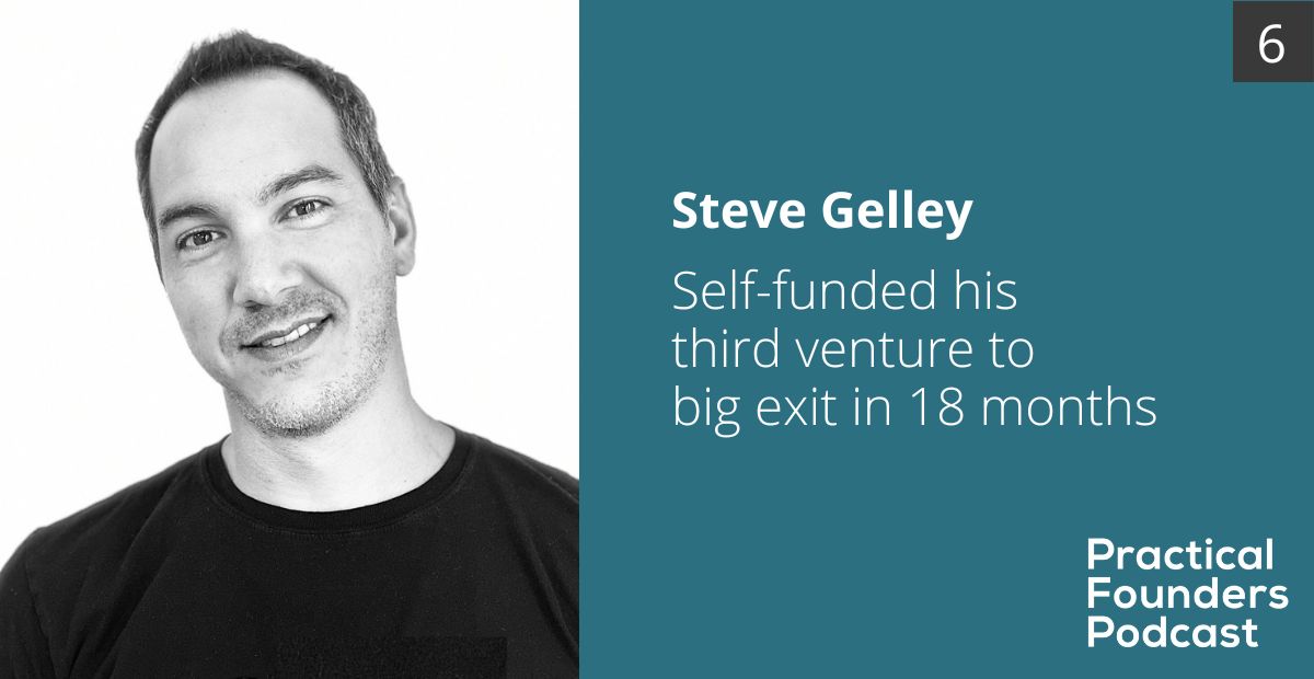practicalfoundr's tweet card. Practical Founders Podcast interview with Steve Gelley, the CEO of wemlo, a bootstrapped SaaS business he successfully sold.