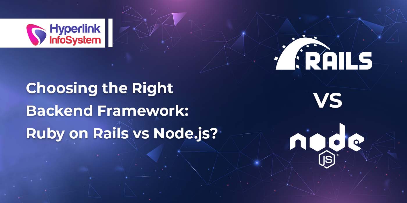 hyperlinkinfo's tweet card. Ruby on Rails and Node.js are the most popular back-end frameworks in today's era. Choosing one can be tough. We make it easier with our in-depth comparison.