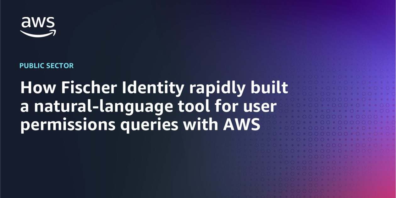 AWS_Edu's tweet card. Fischer Identity, a leader in identity and access management (IAM) and identity governance for higher education, partnered with the AWS Product Acceleration education technology (EdTech) team to...