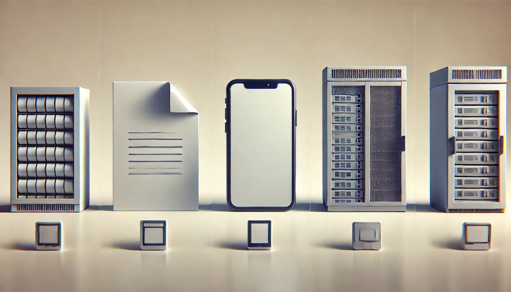 yanqui's tweet card. Understand the concept of storage and digital space. Learn how bits, bytes, and larger units work together in everyday life.