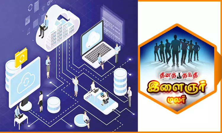 dinathanthi's tweet card. கிளவுட் கம்ப்யூட்டிங் தளங்கள் வழியாகவே டிஜிட்டல் பரிமாற்றங்கள் நடக்கிறது.