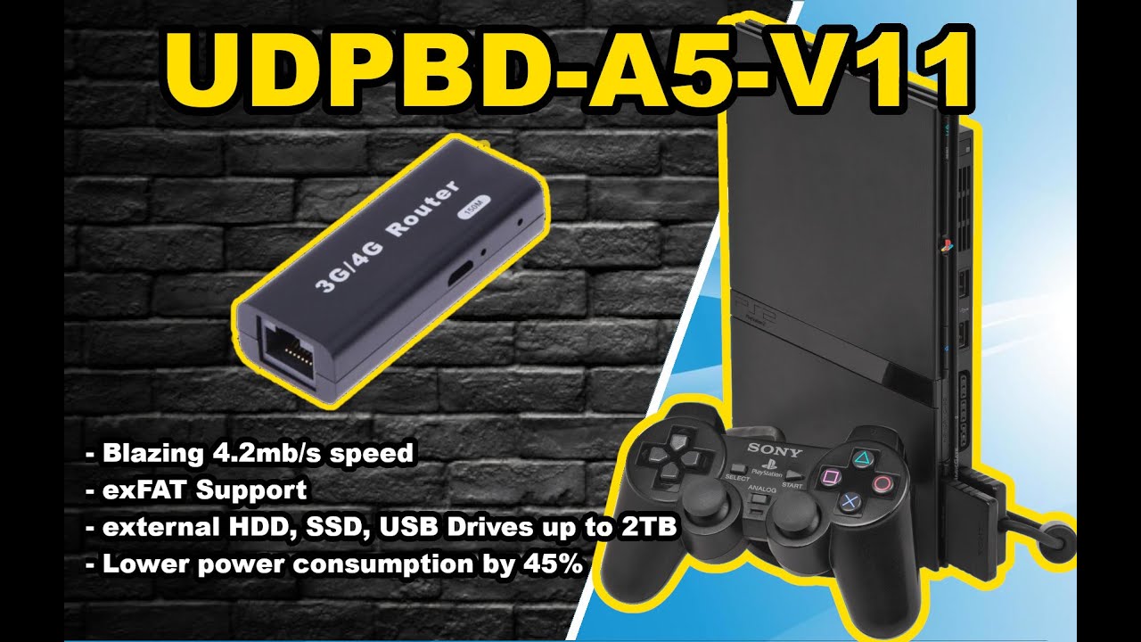 TutorialesVizor's tweet card. 🛠️🎮 UDPBD-A5-V11 y Mini Router 3G para jugar por Red en PS2 con...