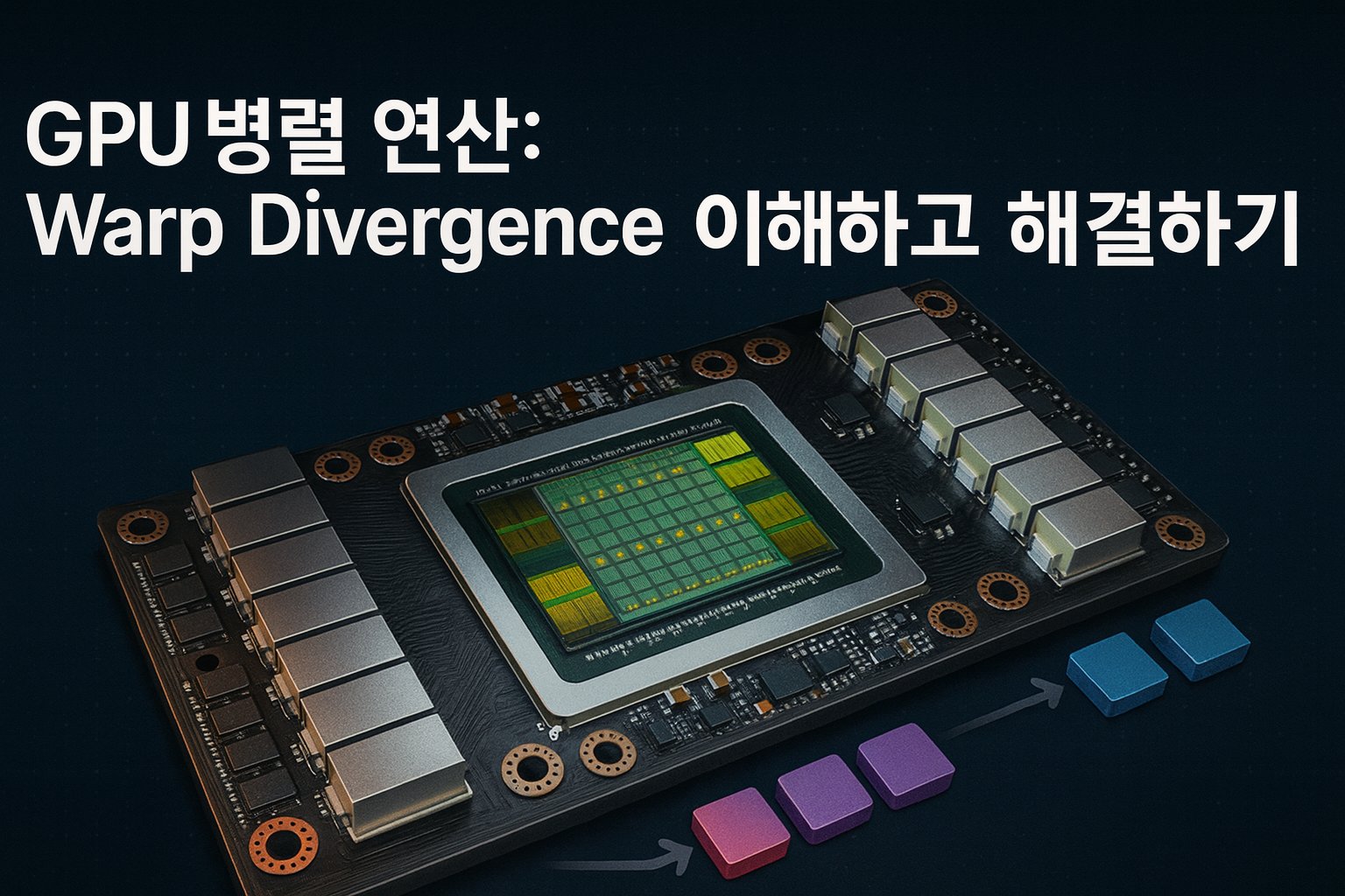 leegoonz73's tweet card. GPU 병렬 연산: Warp Divergence 이해하고 해결하기 GPU 프로그래밍을 하다 보면 성능 최적화에서 자주 마주치는 개념이 바로 Warp Divergence입니다. 특히 셰이더 프로그래밍에서 이를 이해하고 적절히 대응하는 것은 성능에 큰 영향을 미칩니다.