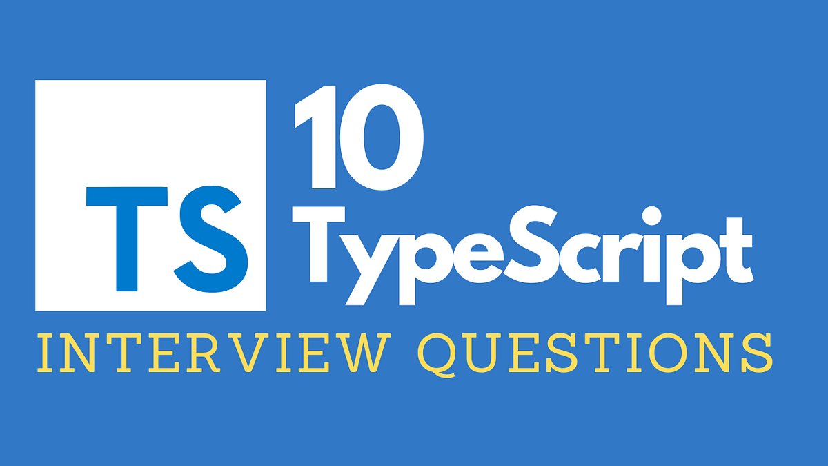 JavaScriptFeed's tweet card. Are you preparing for a TypeScript interview and want to know what to expect? Check out the frequently asked questions during the…