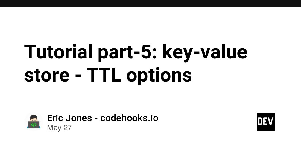 codehooksio's tweet card. Welcome to this part-5 of the key-value database tutorial for codehooks.io serverless Node.js...