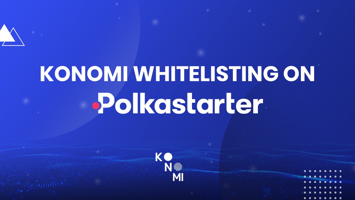 KonomiNetwork's tweet card. Hello Konomi community, as we are launching the Polkastarter community sales on 16th March, we want to give more opportunities for…