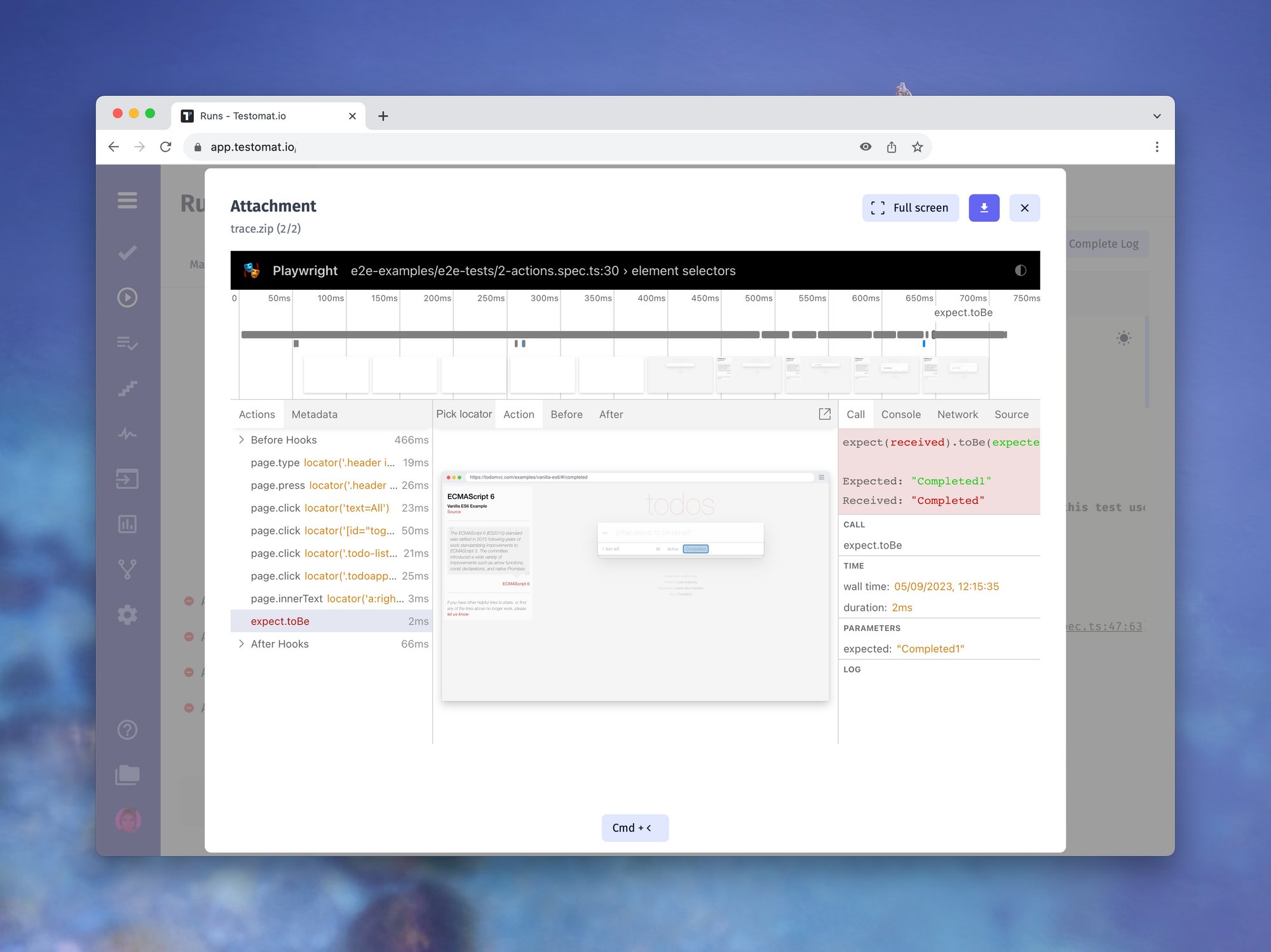 testomatio's tweet card. Use Playwright Trace Viewer, setup Terminated Runs, and explore JIRA plugin improvement