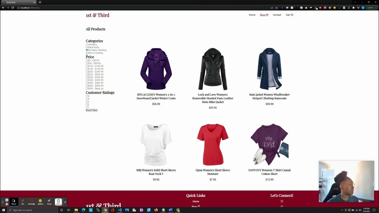artsycoder533's tweet card. 1st & Third Video Demo, Part 4: Added Context API, Filter Panel &...