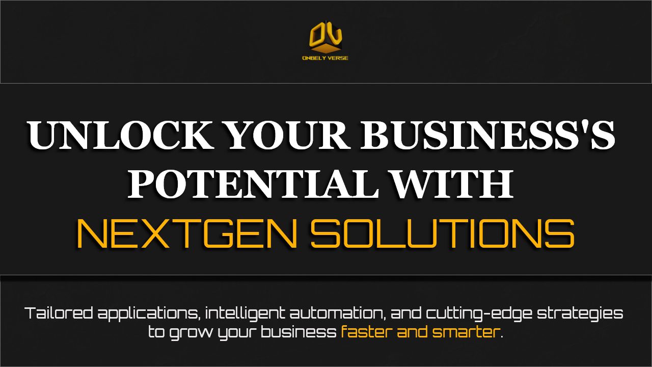 Onbely's tweet card. NextGen Solutions delivers custom apps, automation tools, and consulting to grow your business. Work with us to build smarter, faster, and stronger.