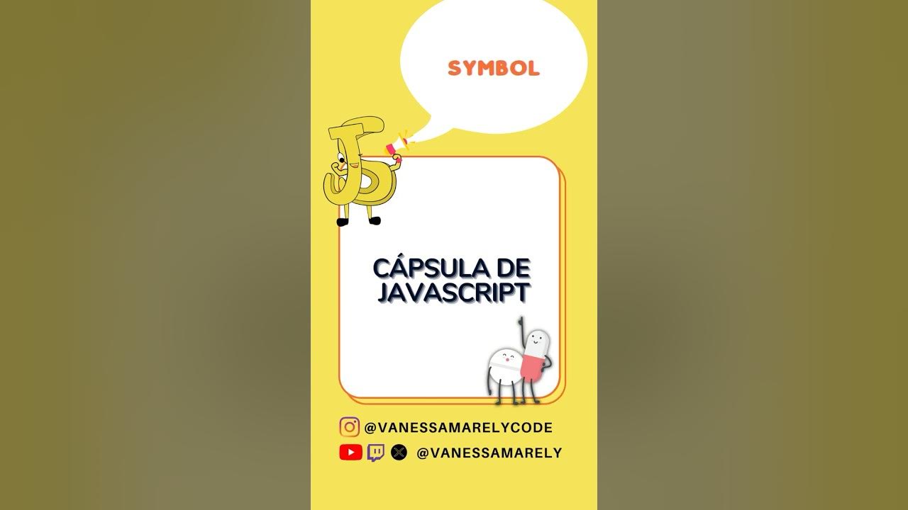 vanessamarely's tweet card. Cápsula #javascript Symbol #aprendejavascript