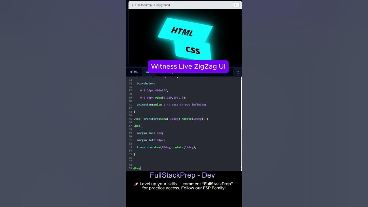 FullstackprepD's tweet card. Stop Scrolling 🚨 Learn zigzag Dev Skills in 26 Seconds #fullstackp...