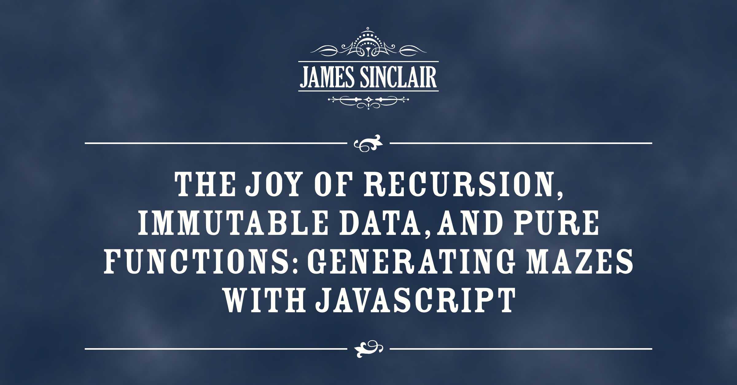_tech_robot_'s tweet card. Generating mazes might not be something you do a lot in your typical front-end job. Some might call it a waste of time. Why bother if you’re not a game developer? Who needs that kind of thing? Sure,...