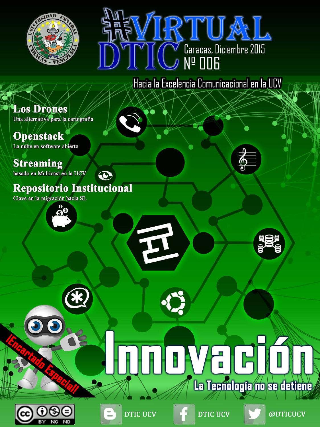 OpenStackVE's tweet card. Revista Digital de la Dirección de Tecnología de Información y Comunicaciones (DTIC). De corte Tecnológico-Institucional Número 06