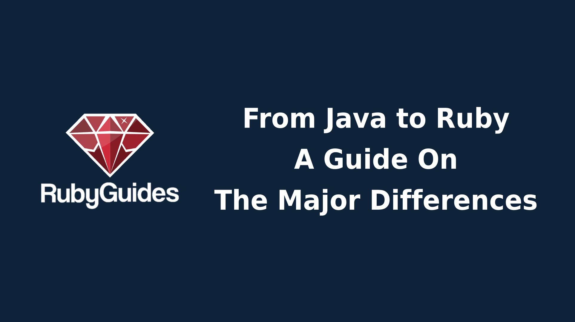 matugm's tweet card. How do you move from Java to Ruby? In this guide, you'll learn what are the major differences between the two languages to help you make the jump. It's great for the many people looking to move