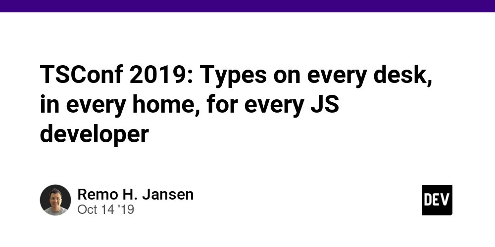 RemoHJansen's tweet card. I was fortunate to join the second TypeScript conference last Friday, and In this blog post I would like to share my thoughts about it