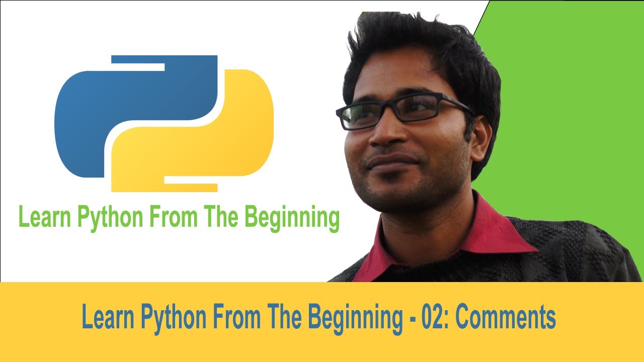 247_Assistant's tweet card. Learn Python From The Beginning - 02: Comments