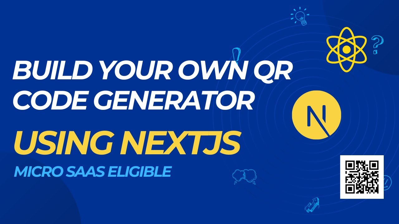 codewithghazi's tweet card. NextJS Project: How to create QR code from any URL