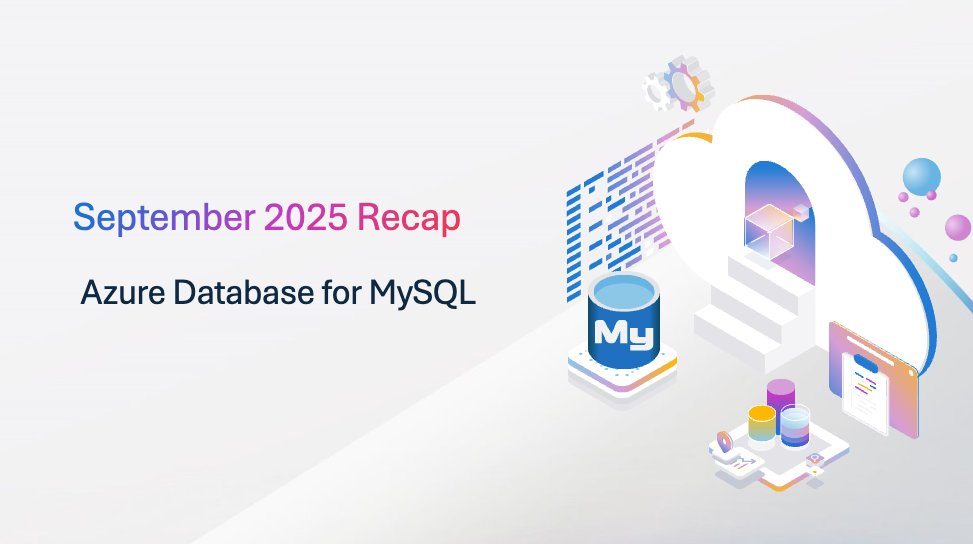 AzureWeekly's tweet card. September 2025 updates for Azure Database for MySQL - Flexible Server.