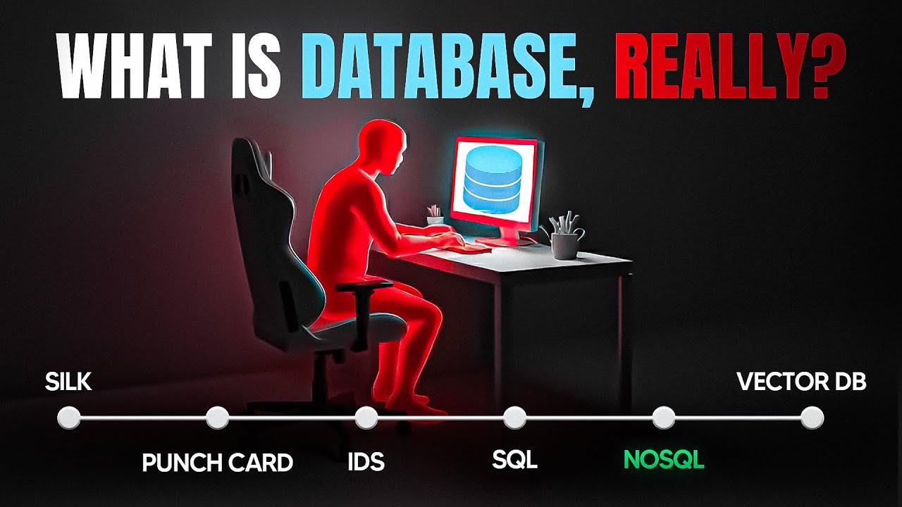coder_tim's tweet card. The Untold Story of Databases