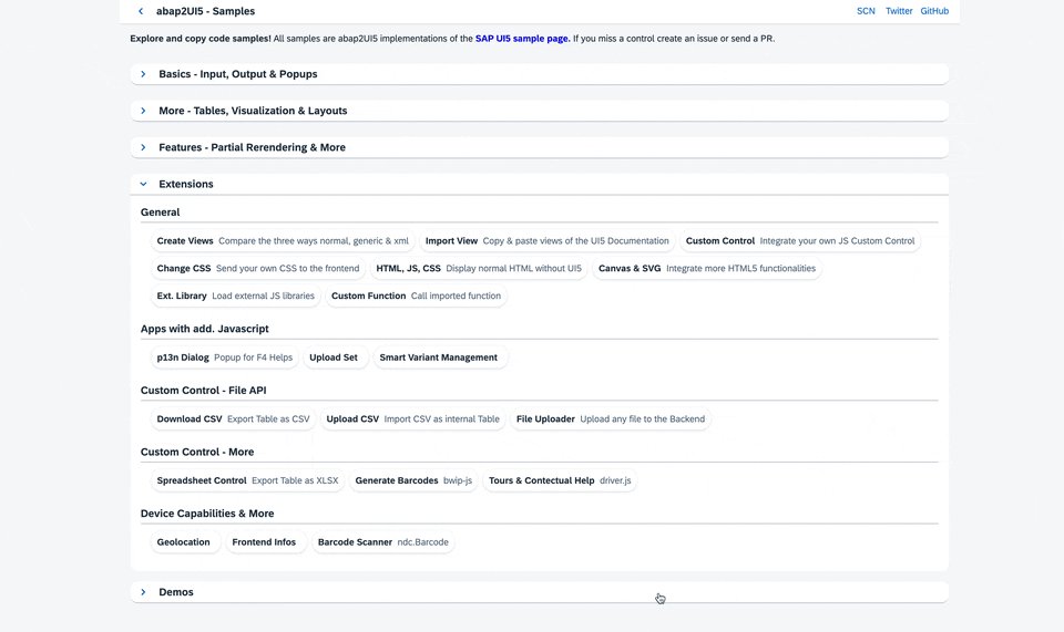 abap2UI5's tweet card. 🚀 Create & Display Barcodes in your abap2UI5 apps with bwip-js 🚀 Check out the sample 👇 https://lnkd.in/eAYWGMCu Use over 100 different barcode types and standards 🧐 https://lnkd.in/eT6UcHtw...