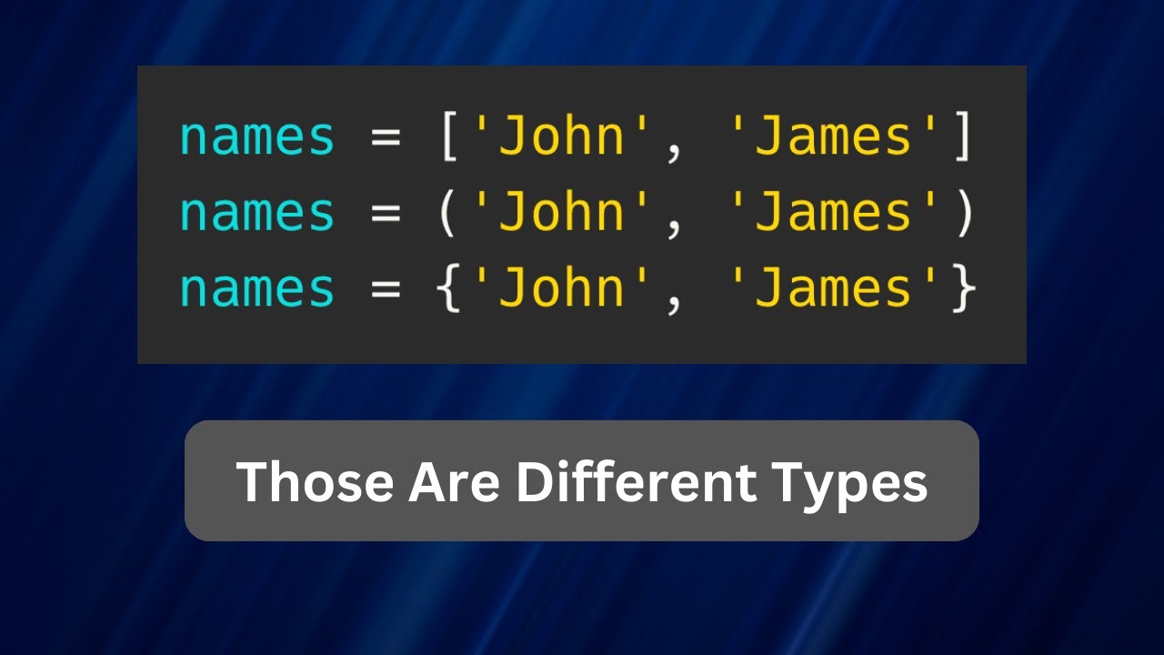 PythonMLDaily's tweet card. Python Types: List, Tuple, Set, Dictionary
