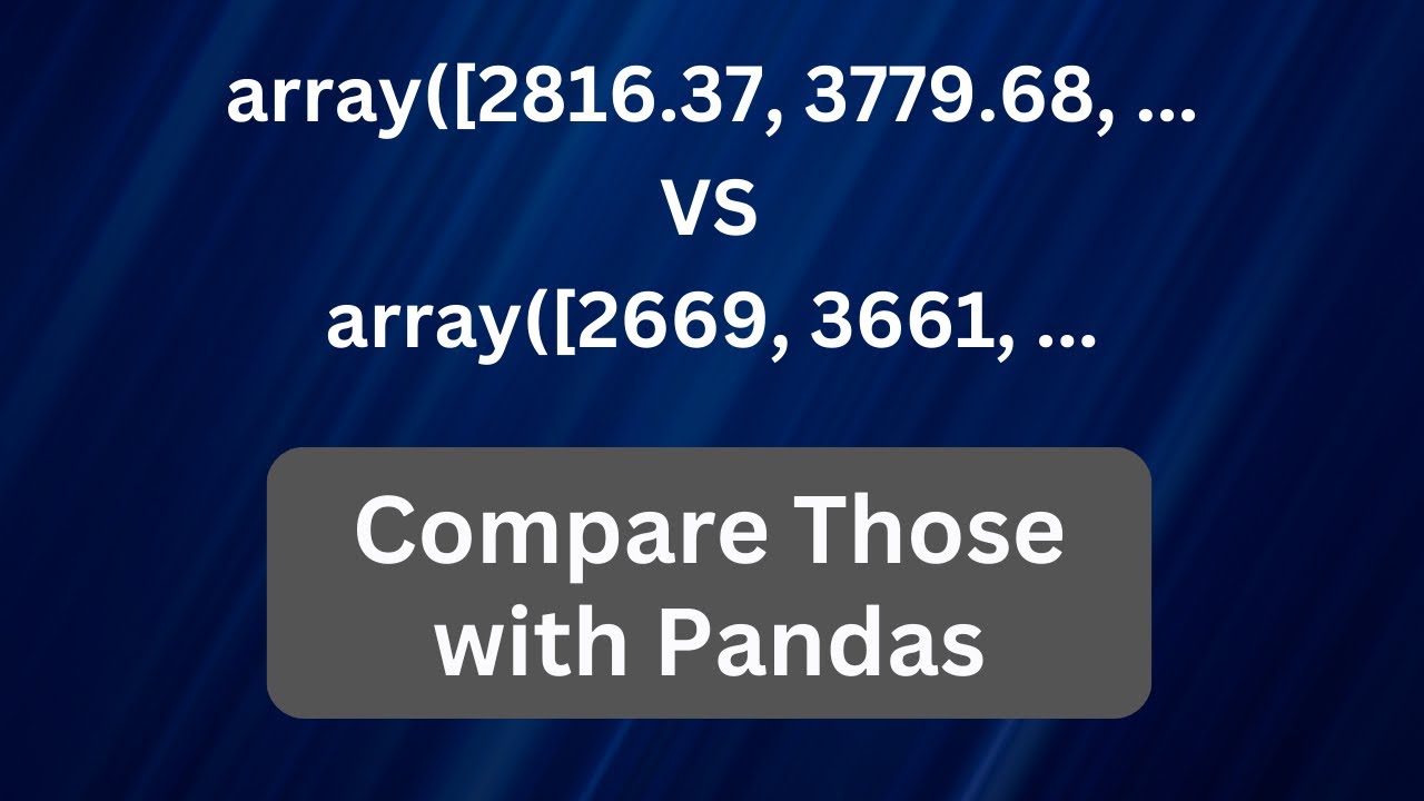 PythonMLDaily's tweet card. Pandas: Visually Compare Two DataFrames with a New DataFrame