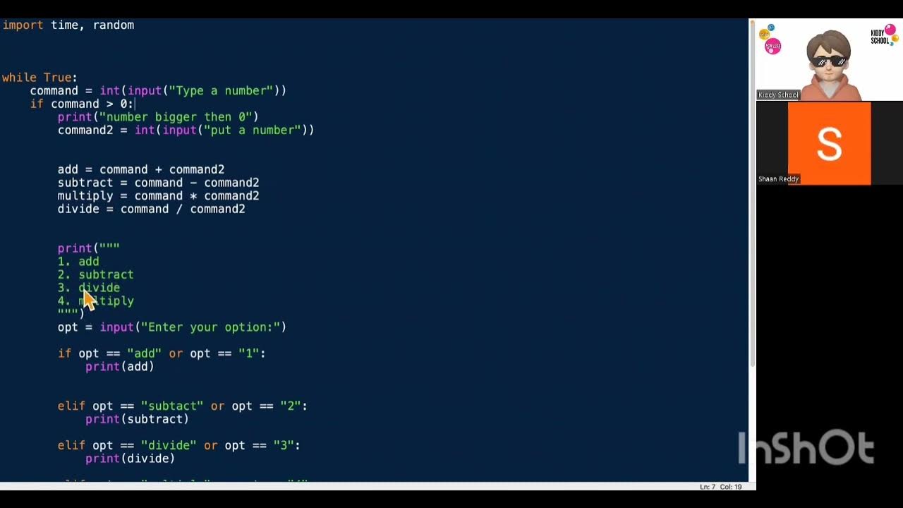 _kiddyschool's tweet card. Calculator in Python | Kiddy School
