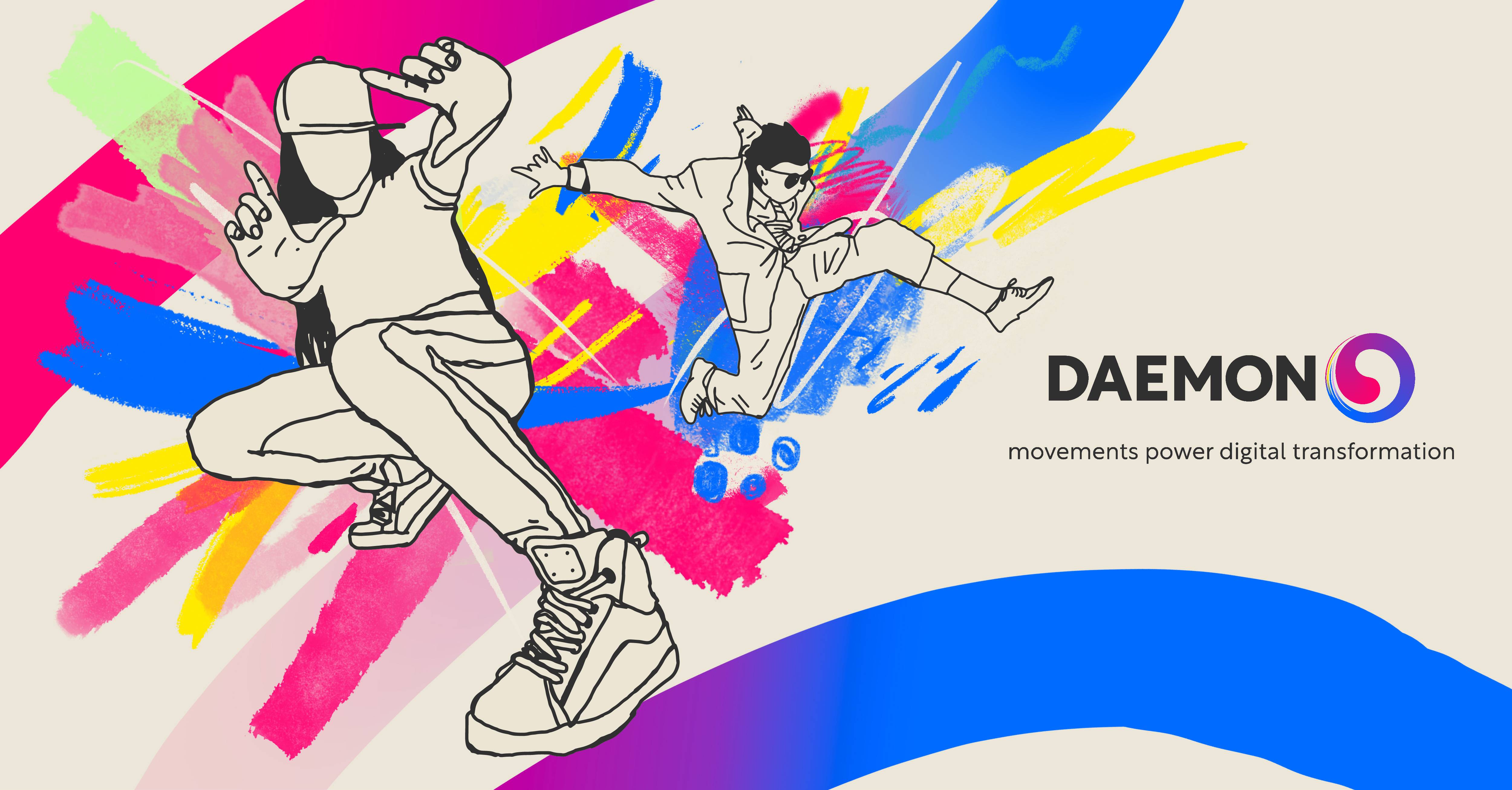 horsethief_'s tweet card. We’re Daemon, a technology consultancy. We solve business problems by energising movements that transform businesses.