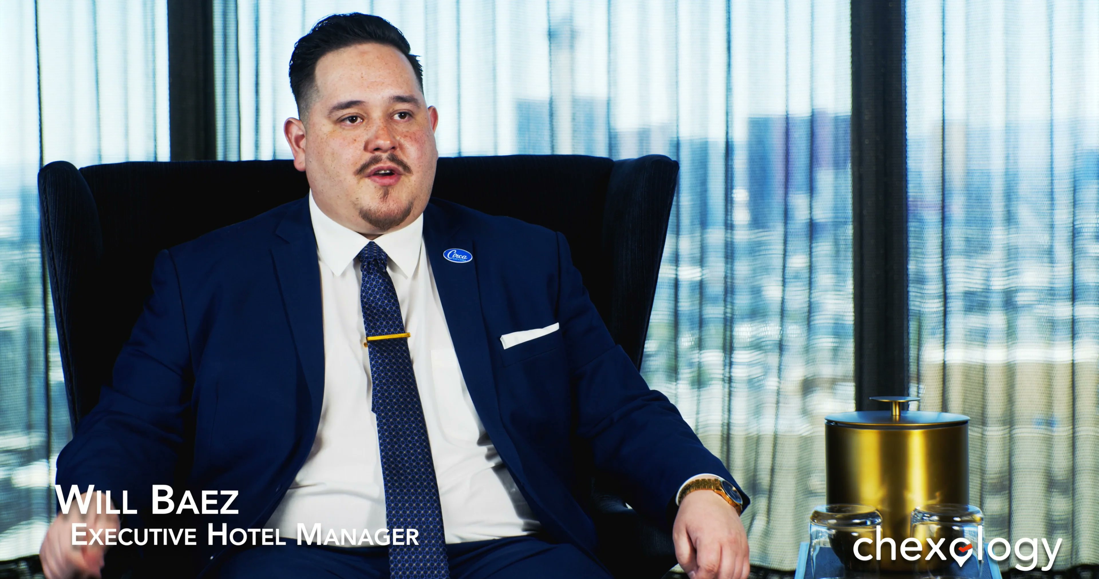 Chexology's tweet card. Customer Spotlights: Will Baez, Executive Hotel Manager, Circa Resort...