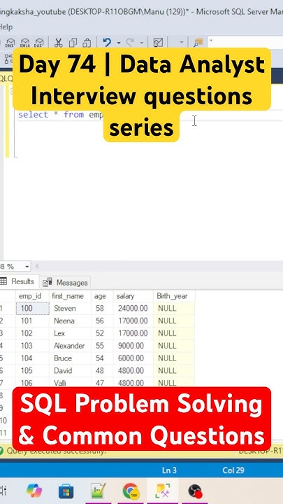 codingkakshaa's tweet card. Day - 74 | Data Analyst Interview: SQL Problem Solving & Common...